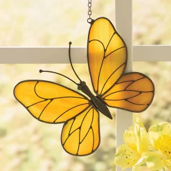 Stained Glass Hanging Butterfly