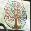 Stained Glass Mystic Tree of Life Hanging