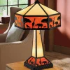 Stained Glass Safari Table Lamp