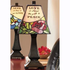 Stained Glass Sentiments Lamp