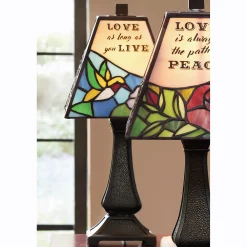 Stained Glass Sentiments Lamp