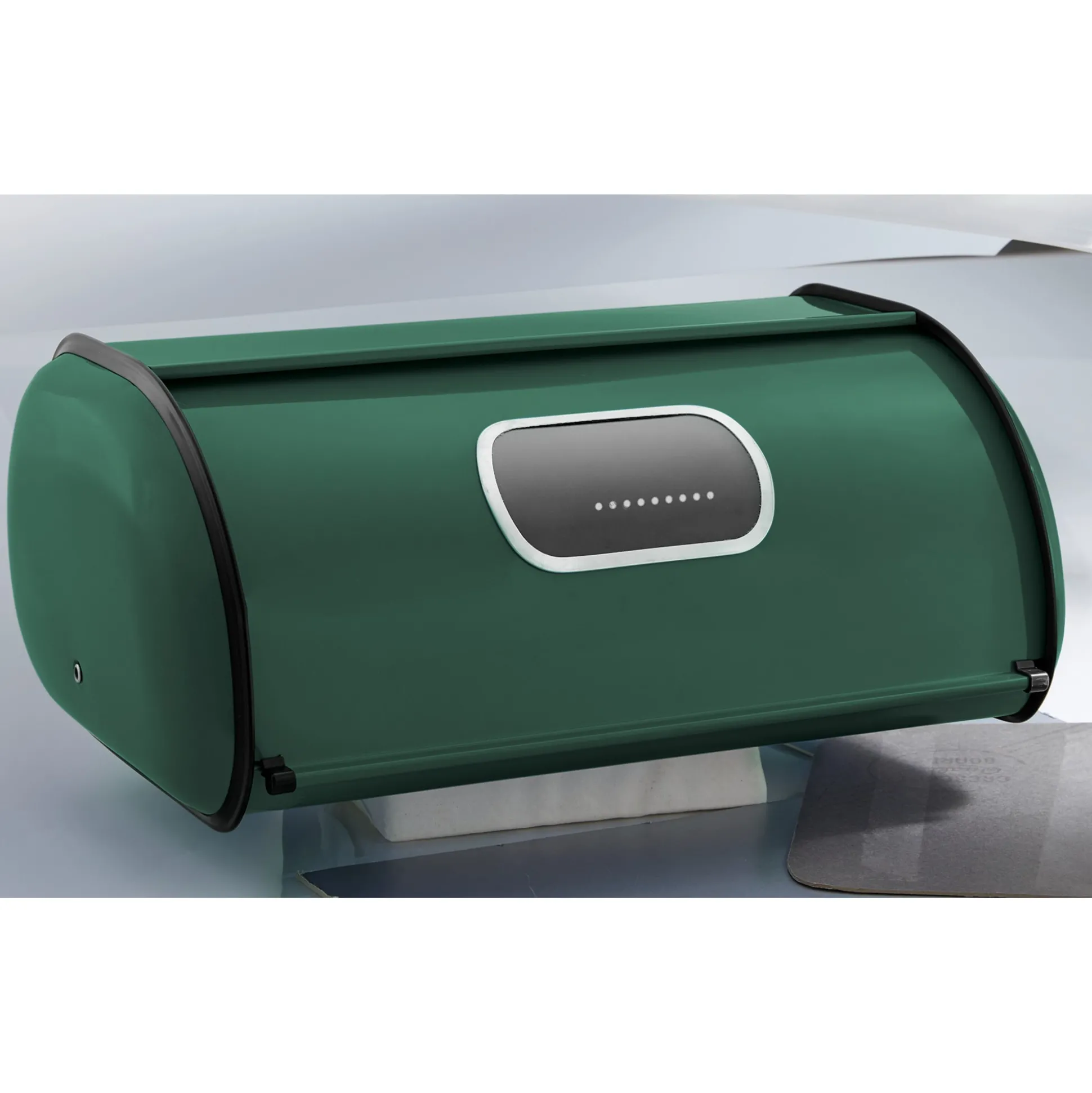 Stainless Steel Breadbox with Window