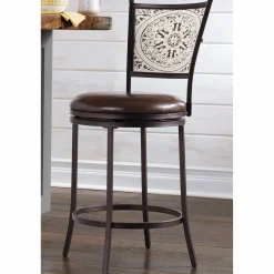 Stamped Metal Swivel Stool