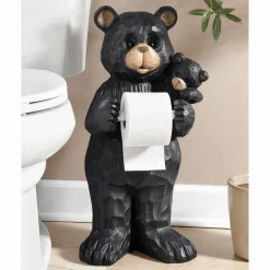 Standing Mama Bear Toilet Paper Holder