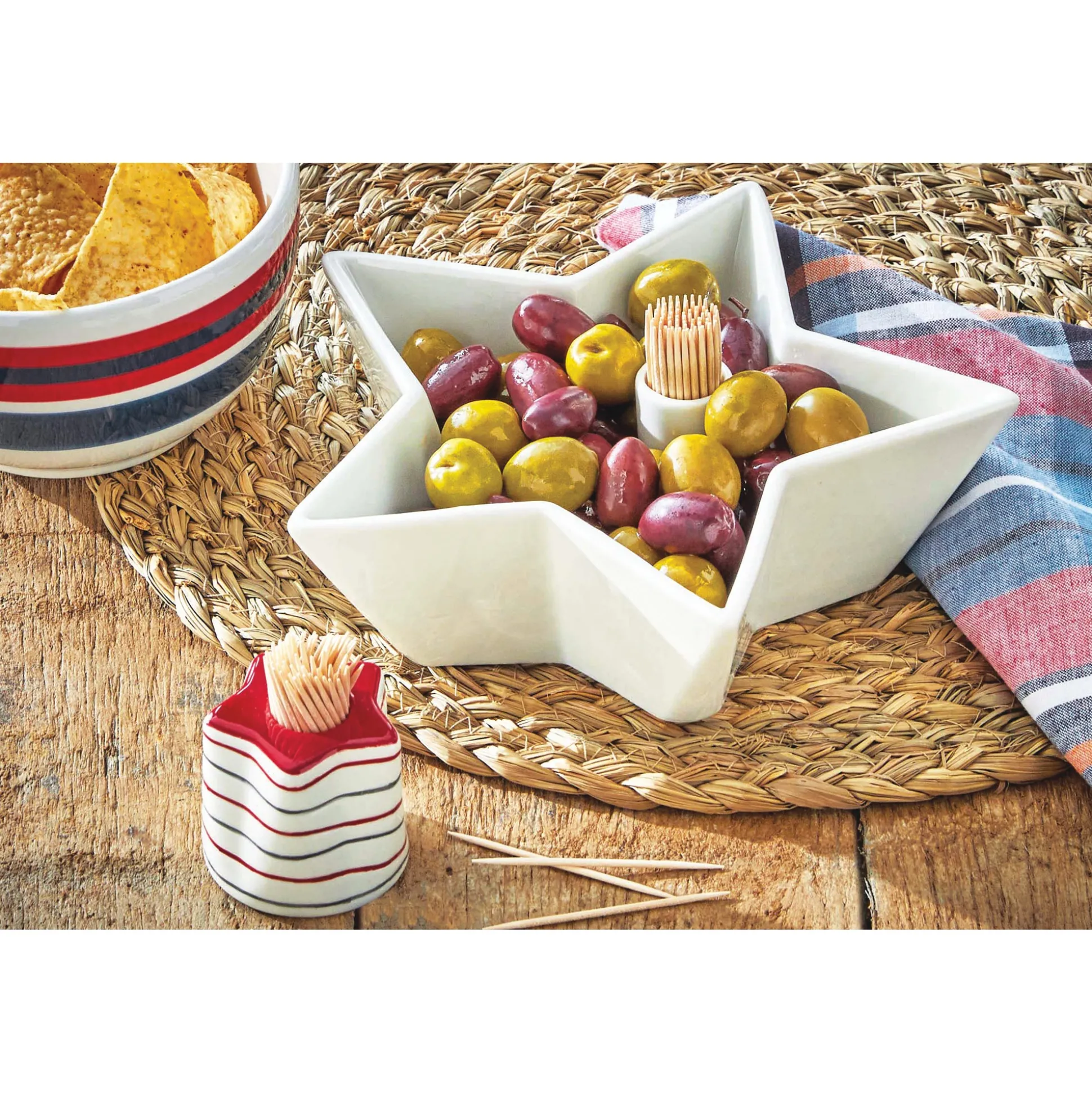 Star Bowl with Toothpick Holder