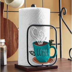 Steaming Coffee Paper Towel Holder