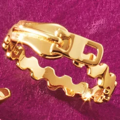 Sterling Zipper Ring