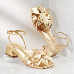 Strappy 3-D Floral Sandal