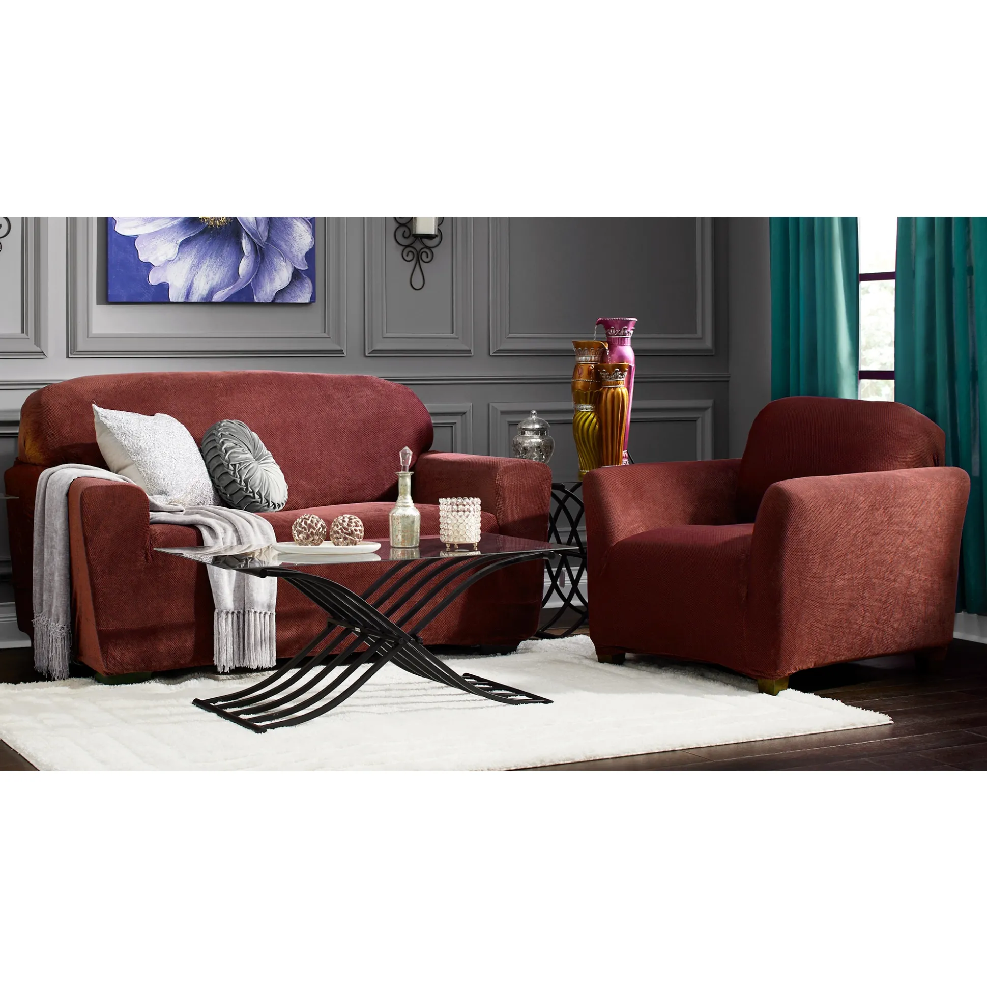 Stretch Pique Slipcover