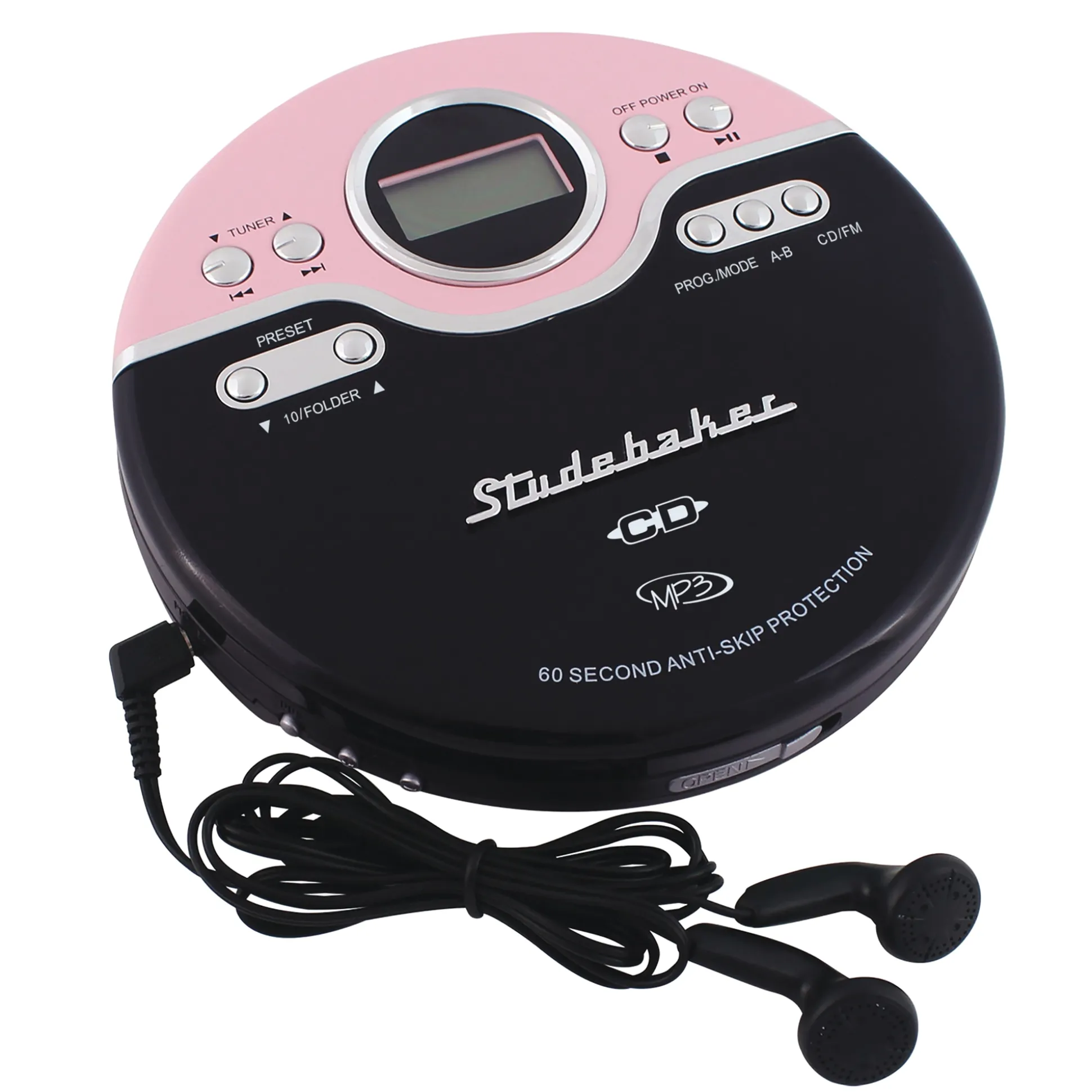 Studebaker Joggable Portable CD/MP3 Player
