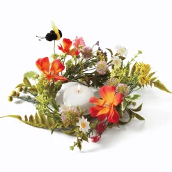 Summer Bloom Bee Candle Ring
