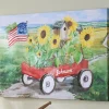 Summer Sunflower Wagon Wall Art