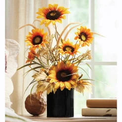 Sunflower Arrangement in Metal Pot