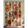 Sunflower Butterfly Shower Curtain
