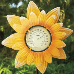 Sunflower Thermometer Stake