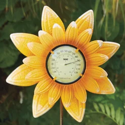 Sunflower Thermometer Stake