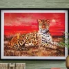 Sunset Leopard Wall Art