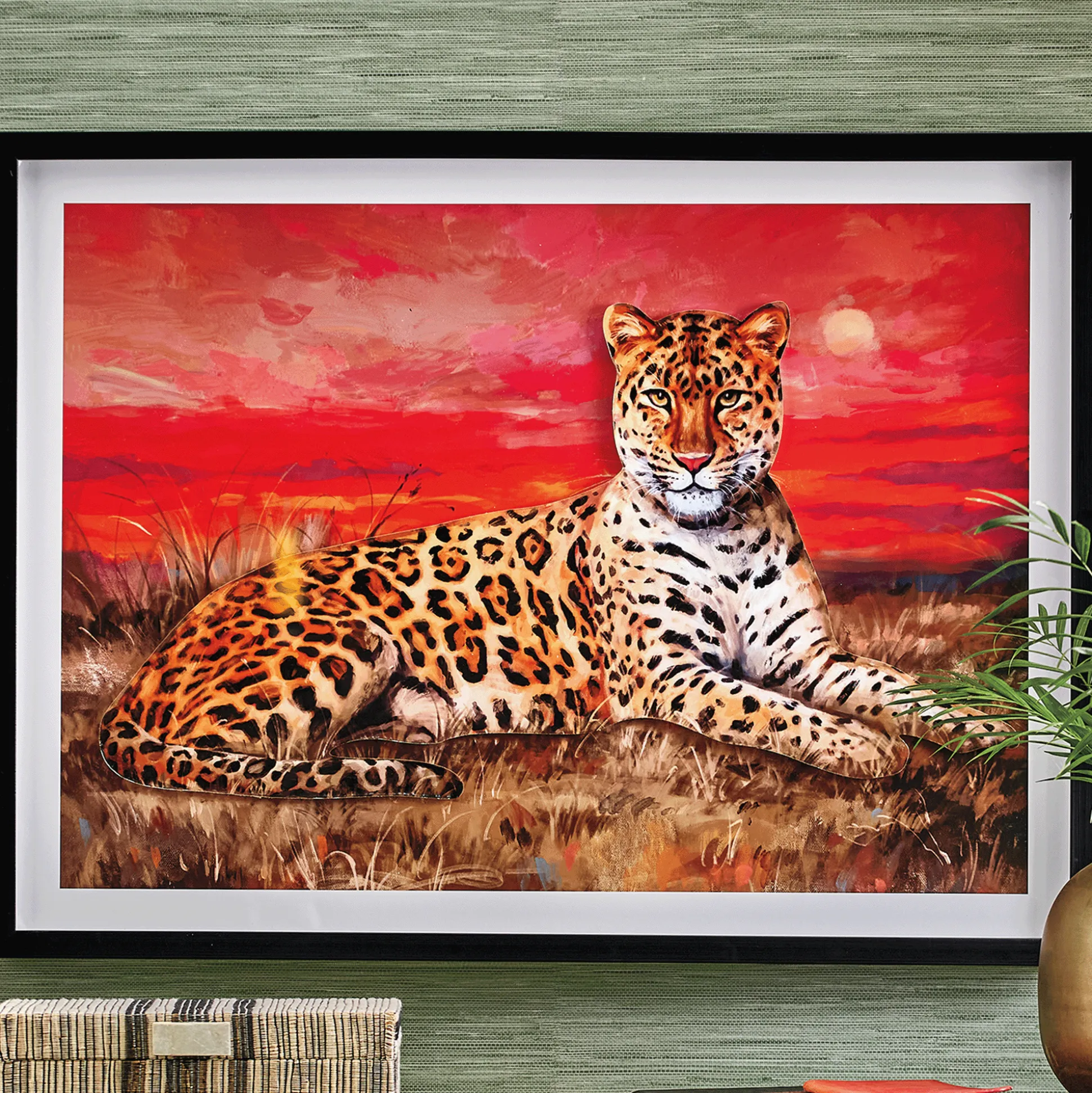 Sunset Leopard Wall Art