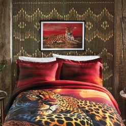 Sunset Leopard Wall Art