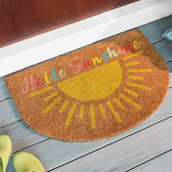 Sunshine Half-Round Coir Mat - 20" x 30"