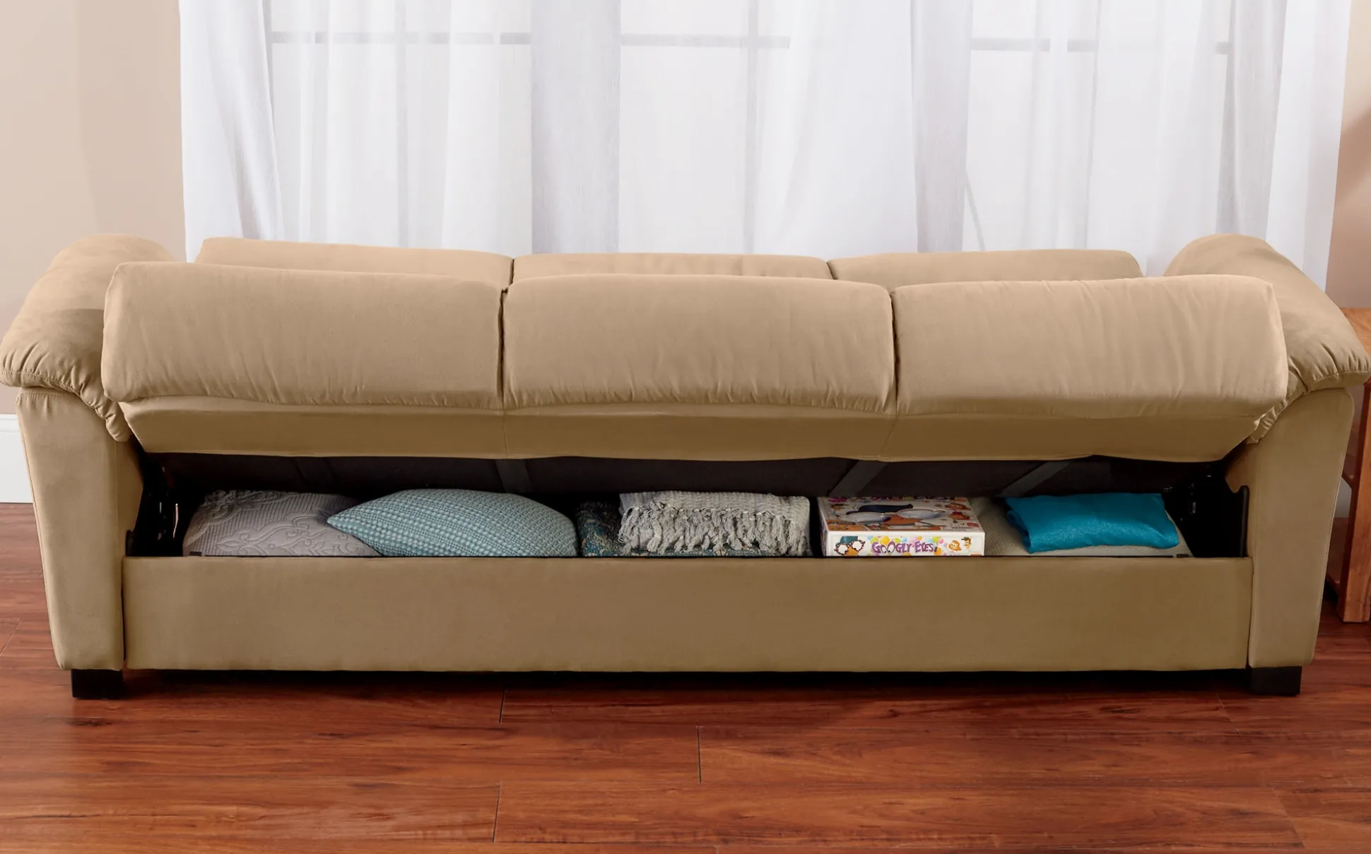 Super Plush Convertible Sofa Bed with Storage