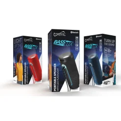 Supersonic Portable Speaker with Flashlight