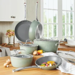 Sur La Table Kitchen Essentials Gourmet Cuisine 10-Piece Ceramic Cookware Set