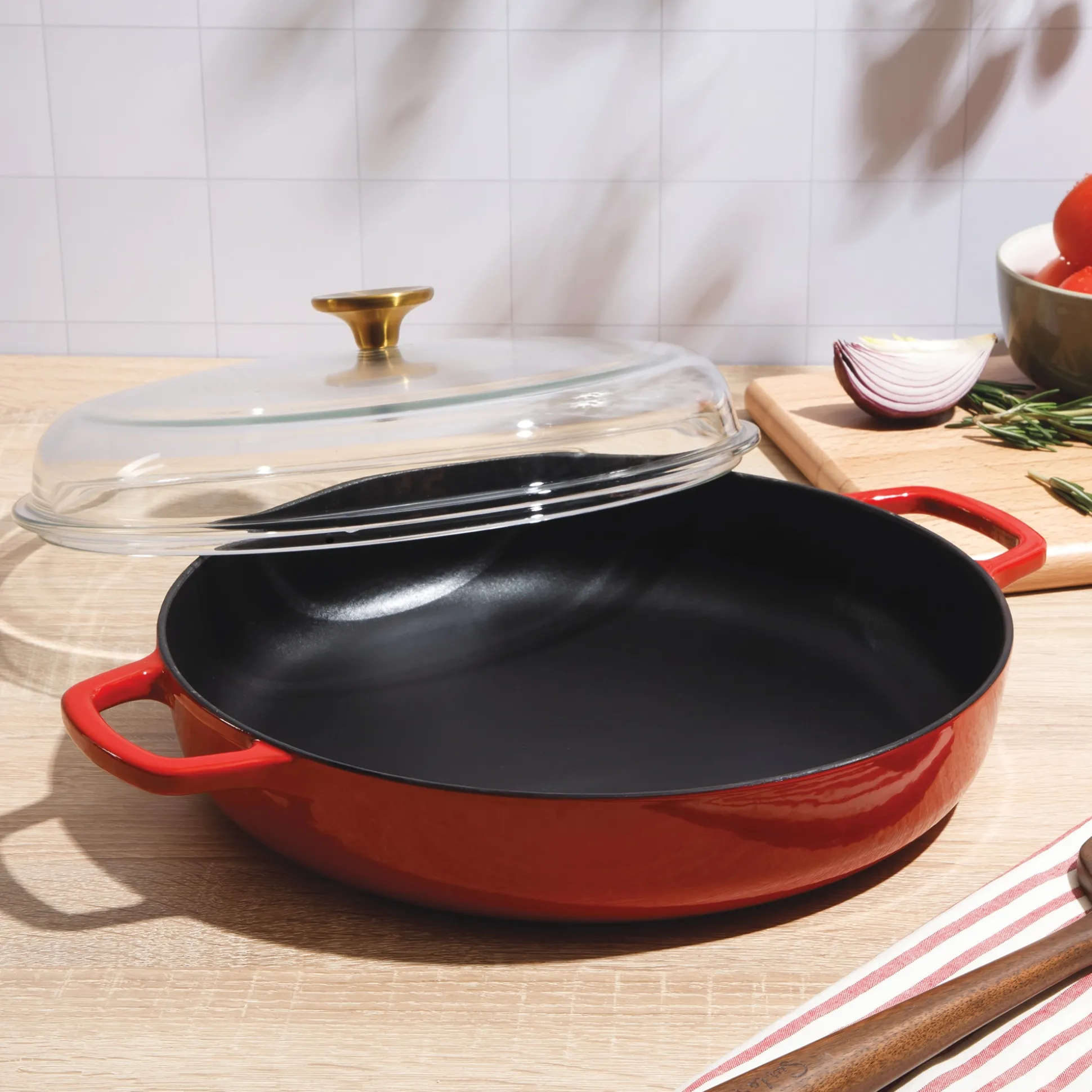 Sur La Table Supper Club 3.75-qt. Enameled Cast Iron Everyday Pan