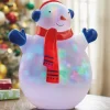 Swirling-Pattern Light-Up Snowman