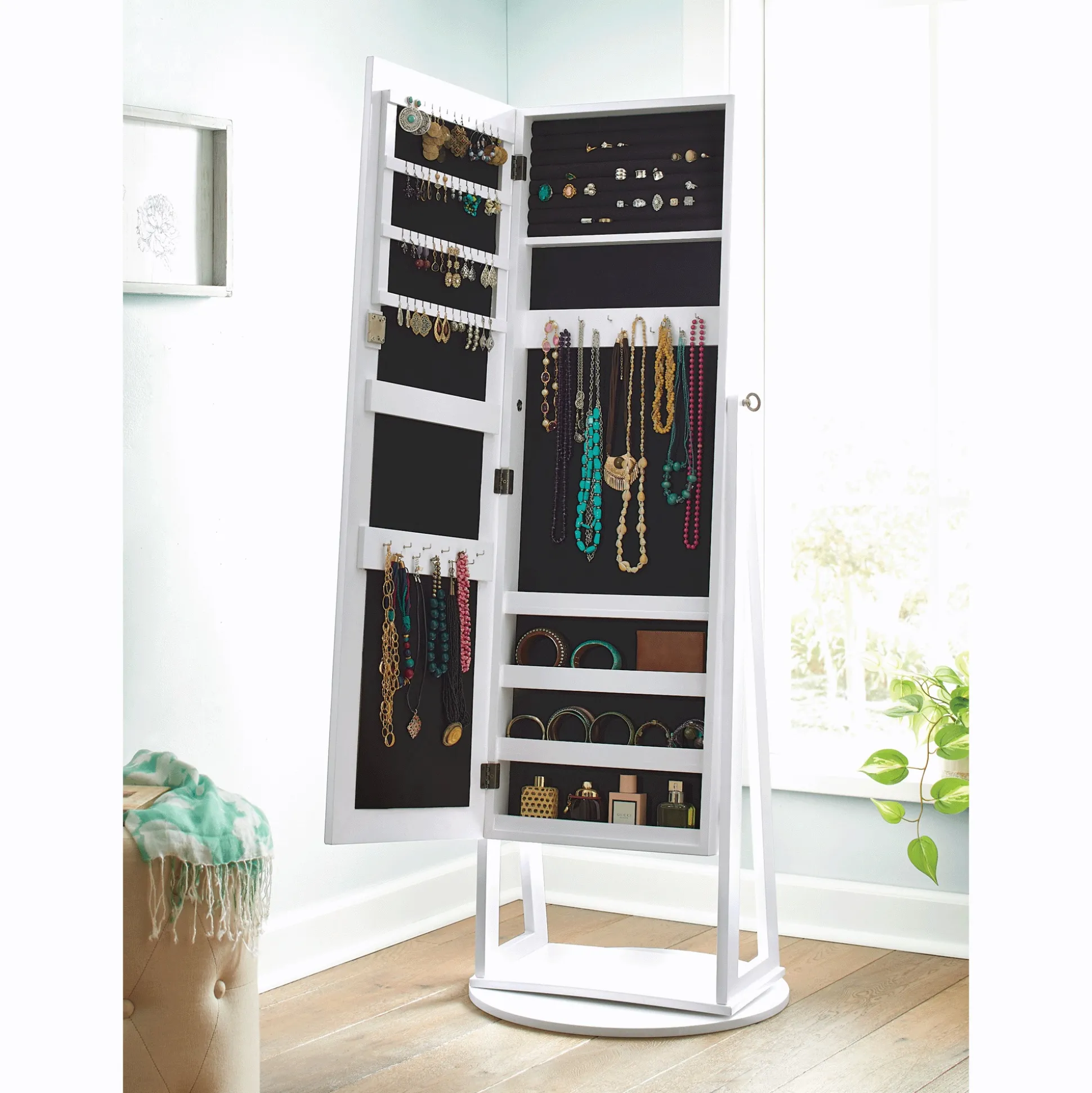 Swivel Jewelry Cabinet