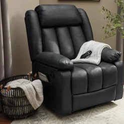 Swivel Rocking Recliner with Heat and Massage