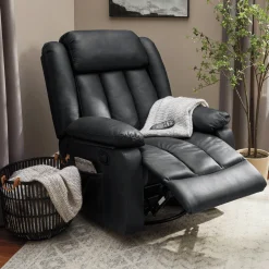 Swivel Rocking Recliner with Heat and Massage