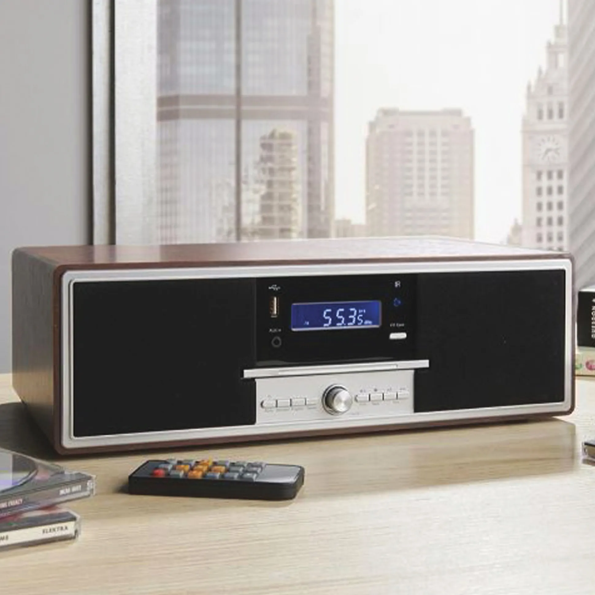 Tabletop Bluetooth Radio CD Player