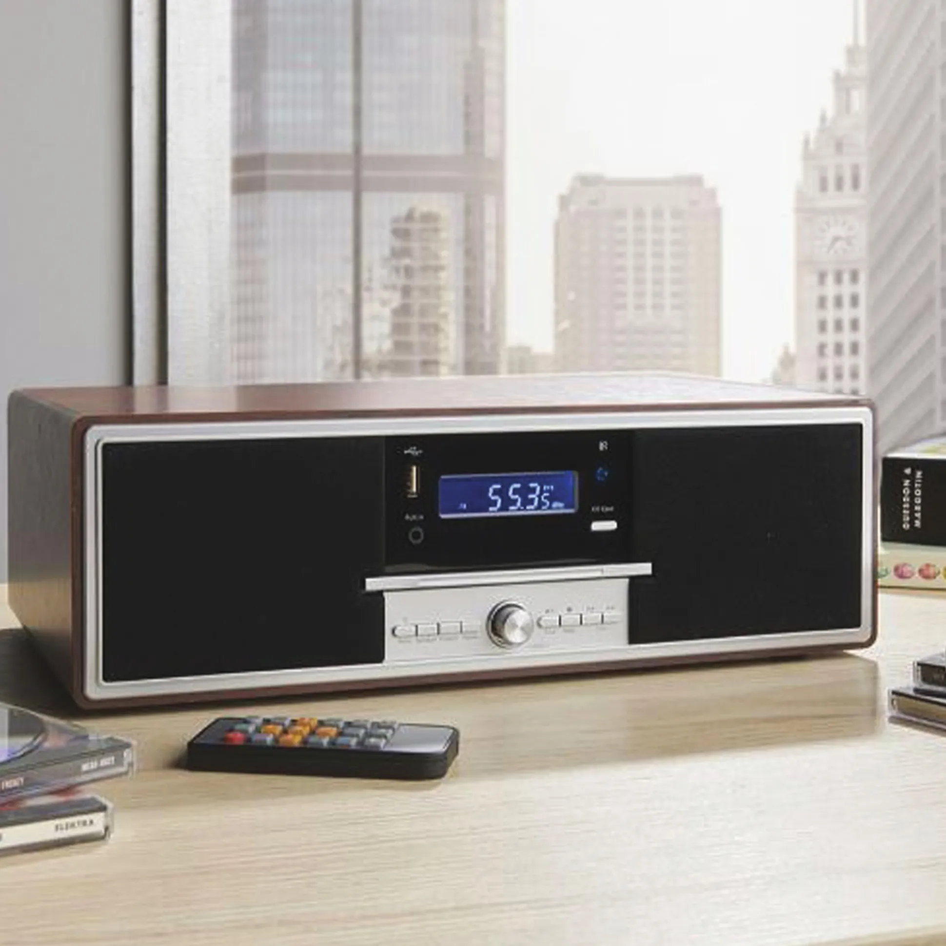 Tabletop Bluetooth Radio CD Player