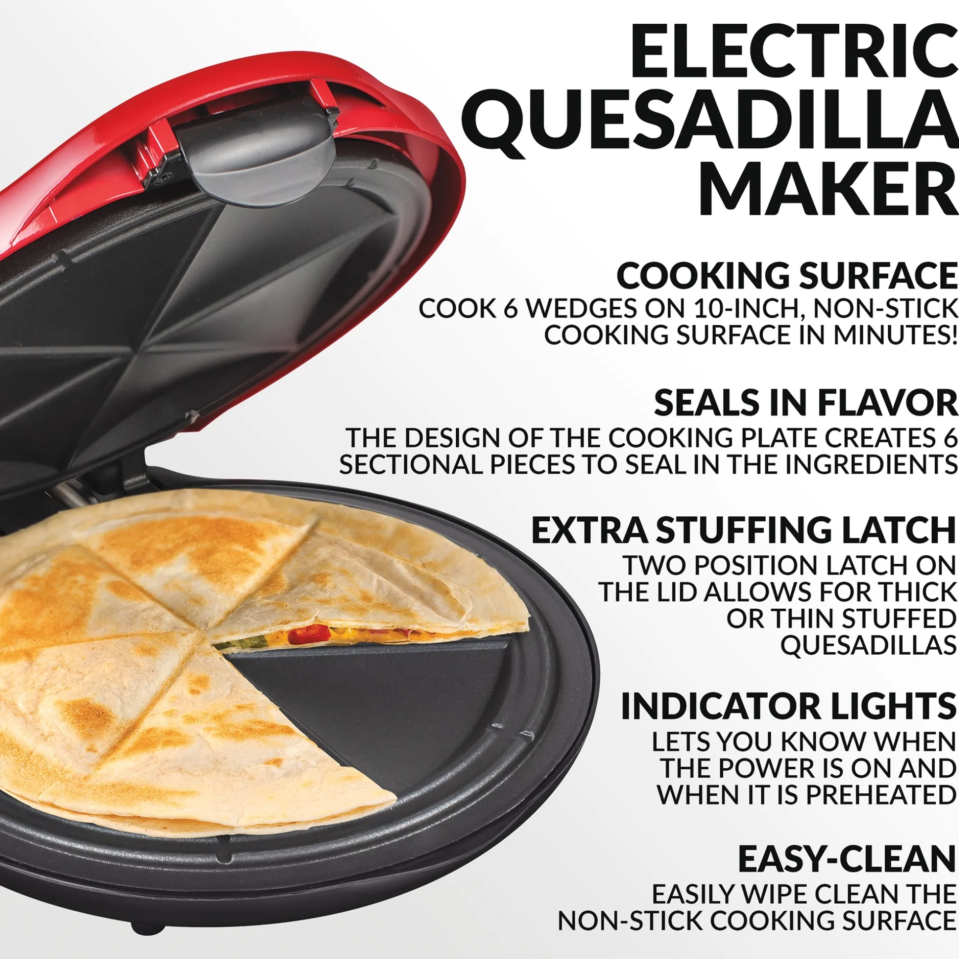 Taco Tuesday 10" Electric Quesadilla Maker