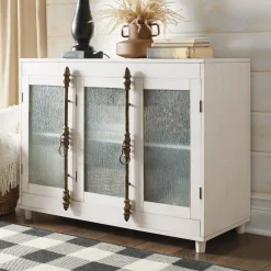 Textured-Glass Console