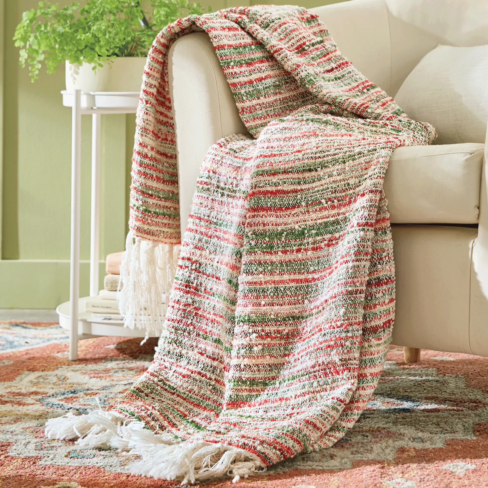 Textured Marled Throw