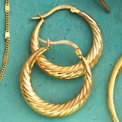 Textured or Oblong Hoops