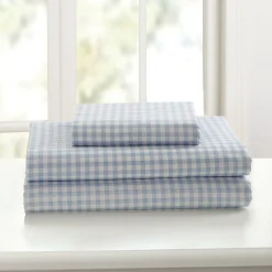 250-Thread Count Cotton Gingham Sheet Set