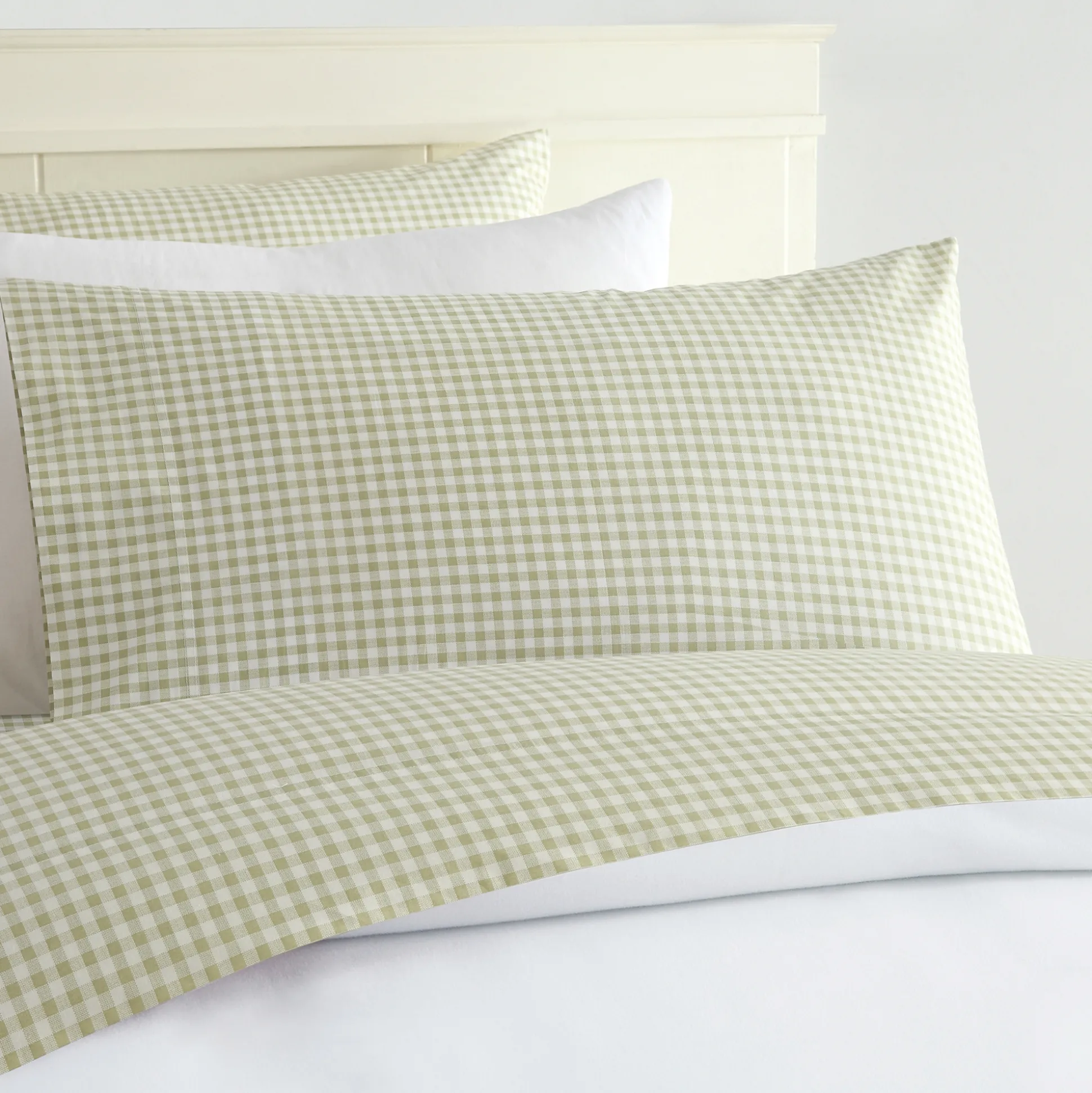 250-Thread Count Cotton Gingham Sheet Set