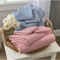 250-Thread Count Cotton Gingham Sheet Set
