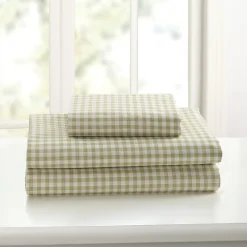 250-Thread Count Cotton Gingham Sheet Set