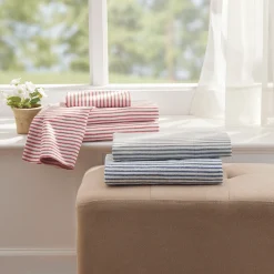200-Thread Count Cotton Ticking Stripe Sheet Set