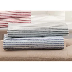 200-Thread Count Cotton Ticking Stripe Sheet Set