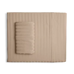 400-Thread Count Egyptian Cotton Sateen Stripe Sheet Set