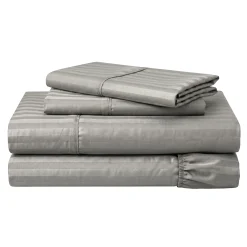 400-Thread Count Egyptian Cotton Sateen Stripe Sheet Set
