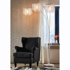 Three-Headed Crystal Lamp