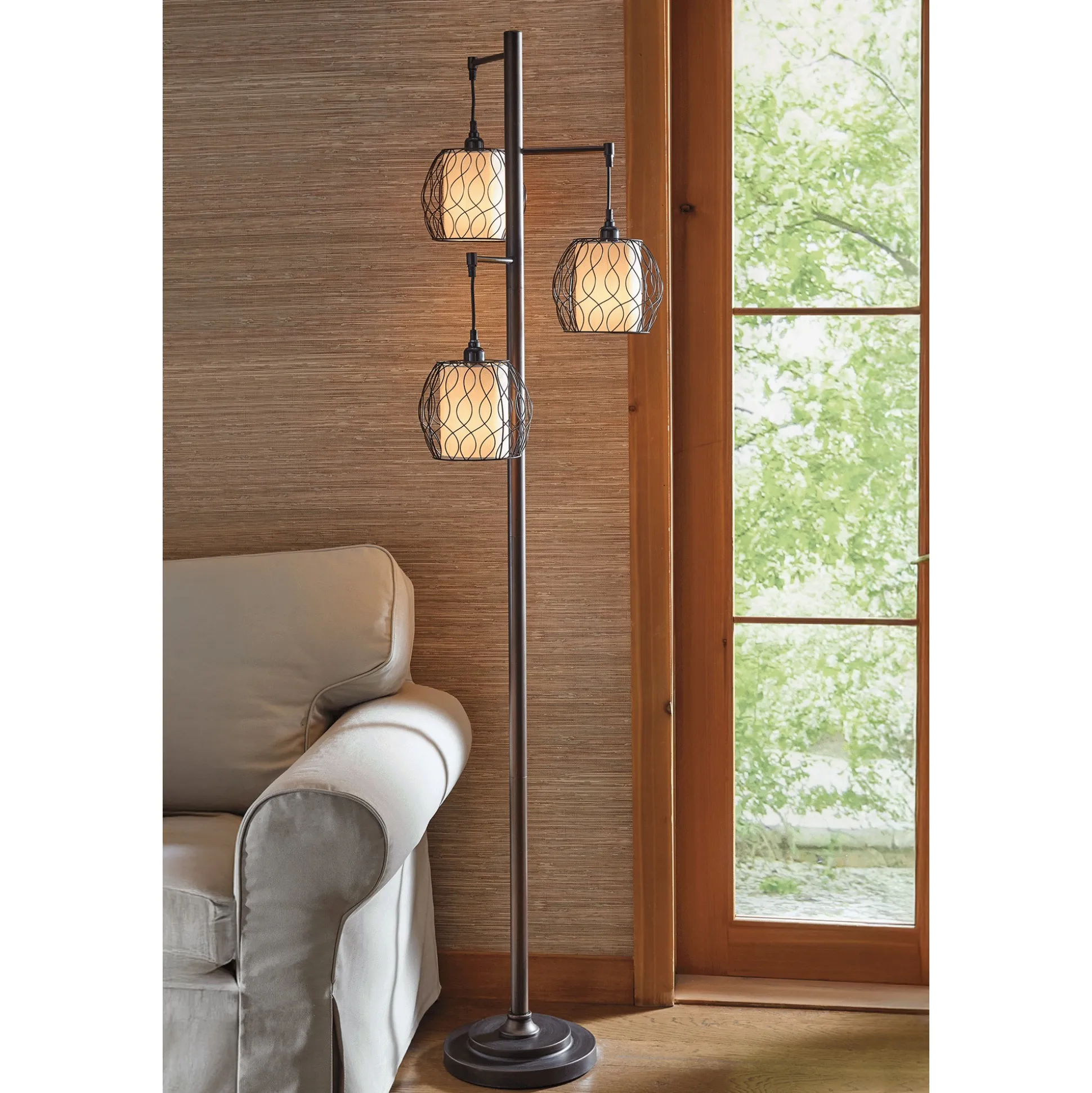 Three-Headed Floor Lamp