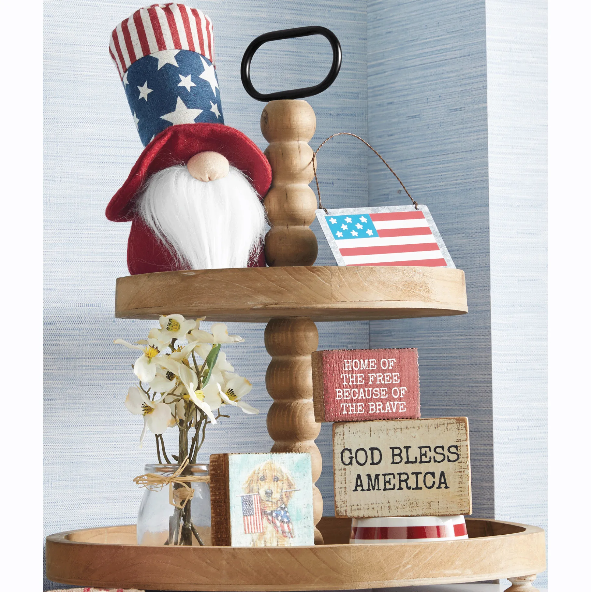 2-Tiered Decorative Tray