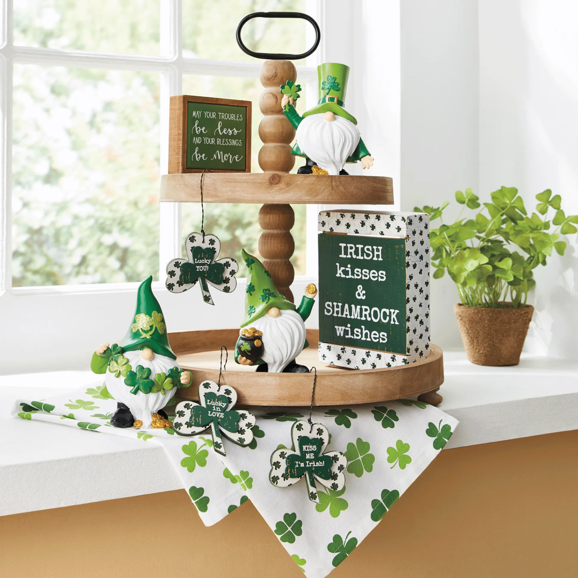 2-Tiered Decorative Tray